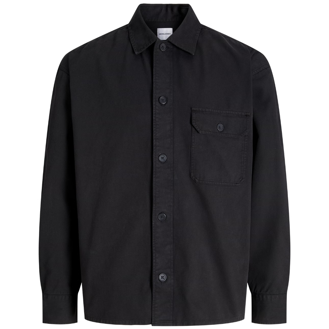 J&J Crna Muška Košulja JJEDOVER OVERSHIRT